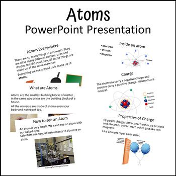 Atoms Powerpoint Presentation Science Distance Learning By Forbidden