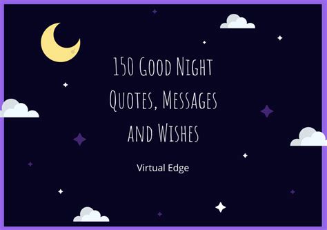 150 Good Night Quotes, Messages and Wishes | Virtual Edge