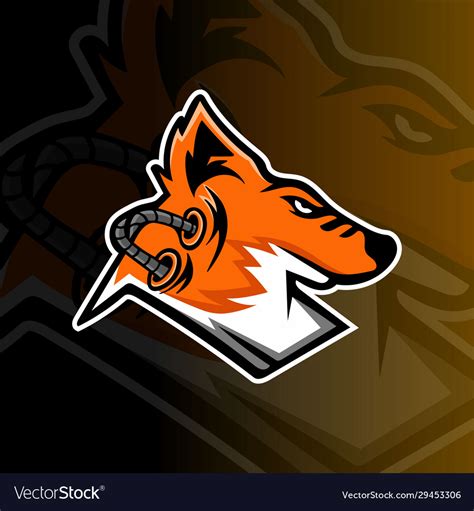 Fox Logo Esport Royalty Free Vector Image Vectorstock