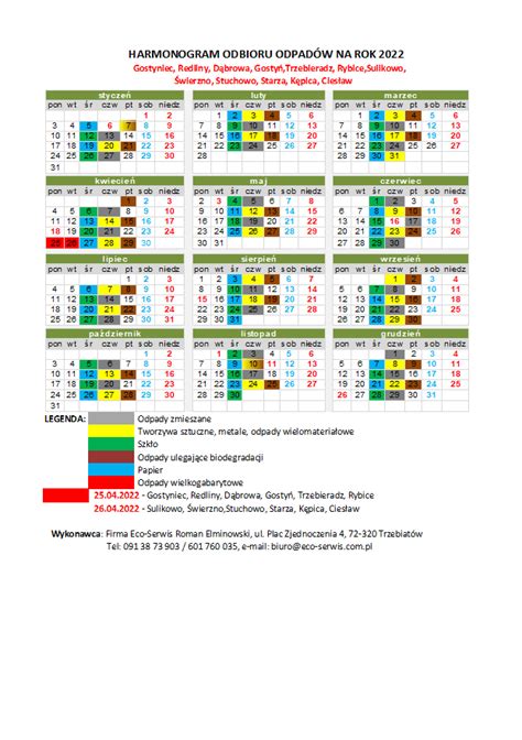 Odbi R Odpad W W Gminie Wierzno Samorz D Przedstawi Harmonogram Na