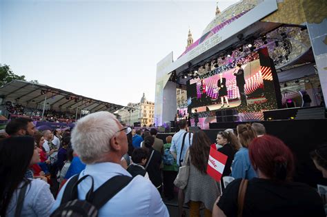 Eurovision Song Contest Eurovision Village Am Wiener Rathausplatz