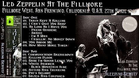 Led Zeppelin 732 April 27 1969 Fillmore West San Francisco California