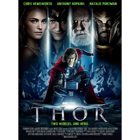 Thor Movie Poster Style V 11 X 17 2011