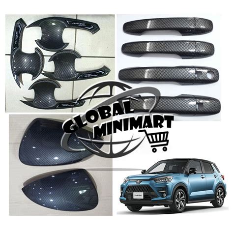 Jual Paket Cover Spion Outer Cover Handle Carbon Toyota Raize Gm