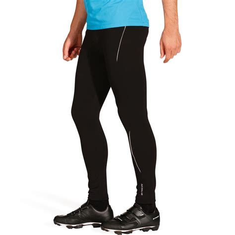 RC100 Winter Cycling Tights - Black - Decathlon