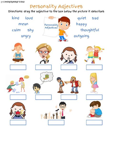 Diagrama Para Personality Adjectives Quizlet