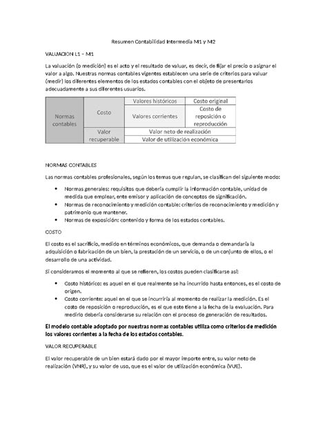 Resumen Contabilidad Intermedia M Y M Resumen Contabilidad