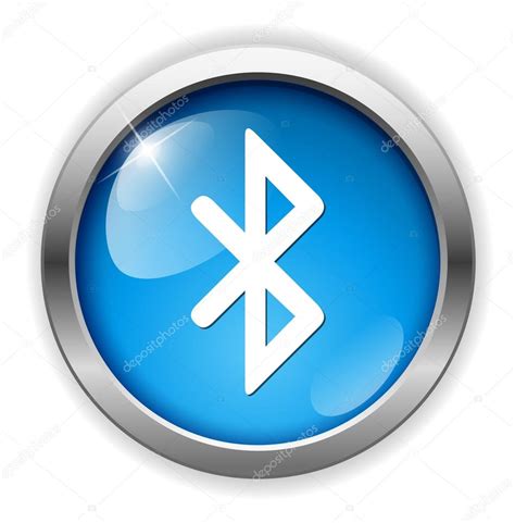 Bluetooth Icon Button Stock Vector Sarahdesign85 70033369