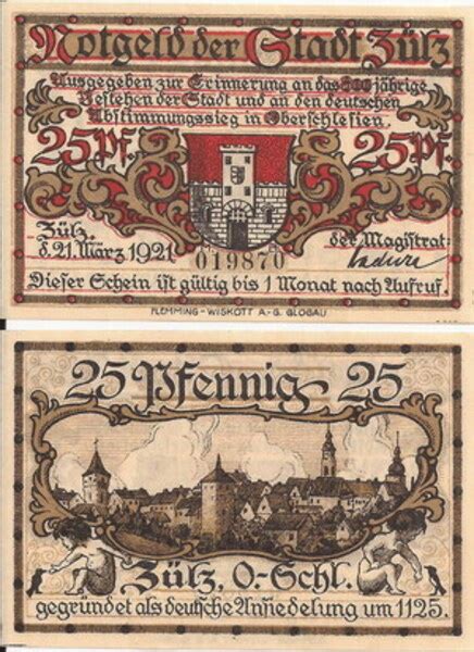 25 Pfennig City of Zülz Upper Silesia Numista