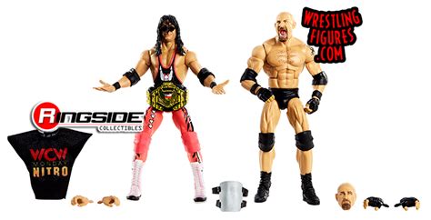 Goldberg Bret Hart WWE Elite 2 Pack WWE Toy Wrestling Action