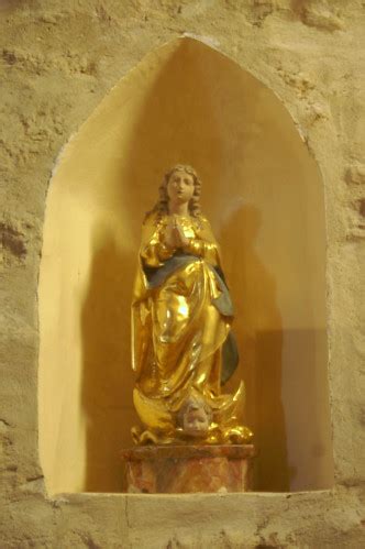 Statue De La Vierge De L Glise De Cucugnan Une Tr S Belle Flickr