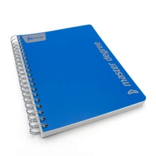 Cuaderno Argollado Profesional Cuadro Grande Polycover Norma Azul 200 Hojas