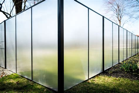 Glass Fence The Frost House Plexiglass Panels Glass Fence Glass Garden Pool Fence Garden