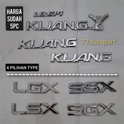 Jual Launching Produk Baru Emblem Logo Mobil Kijang Kapsul Set 5pc