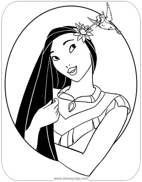 Kolorowanka Pocahontas Disney Nr Disney Princess Coloring Pages