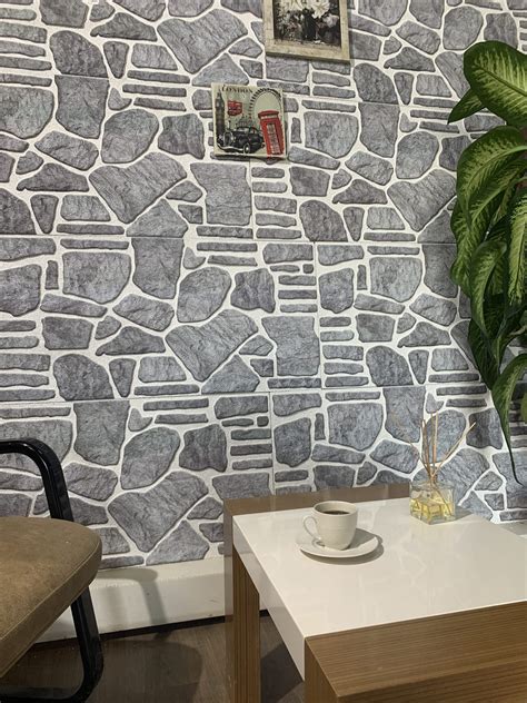 Dundee Deco D Wall Panels Cladding Bluish Grey White Stone Look