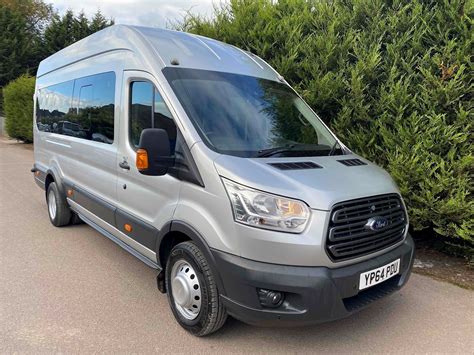 Used 2014 Ford Transit Tdci 460 Trend 22 Minibus 17 Seats Twin Rear Wheel Silver For Sale