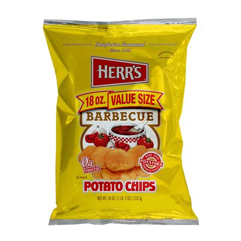 Product Of HERR'S Barbecue Potato Chips 18 oz. - Walmart.com