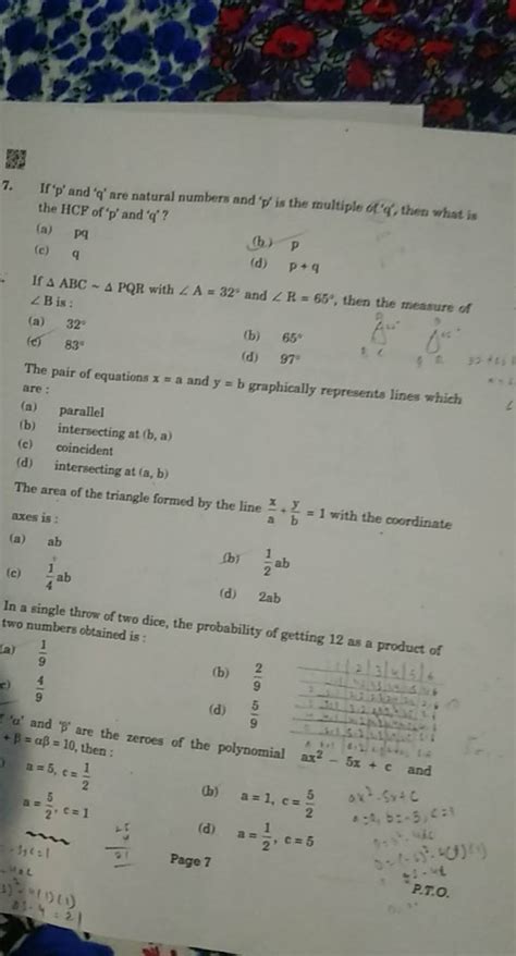 If P And Q Are Natural Numbers And P Is The Multiple Of