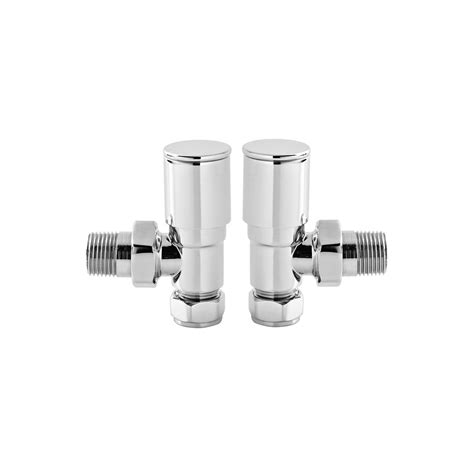 Brenton Round Angled Radiator Valves Tap Warehouse