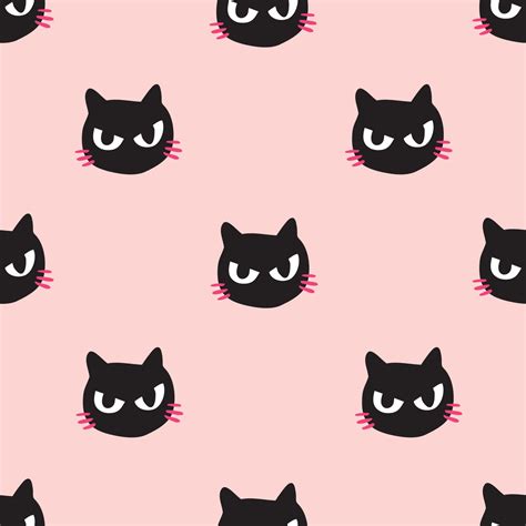 100 Cute Cat Pattern Wallpapers Wallpapers