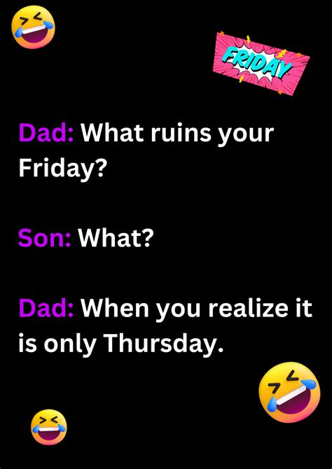 Humourous Dad Jokes About Friday Joke In English