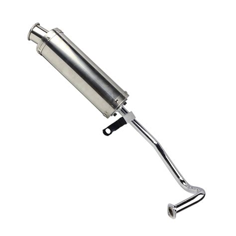 Exhaust System Muffler For Gy6 139qmb Qmb139 1p39qmb 4 Stroke 50cc 150cc Silver Ebay