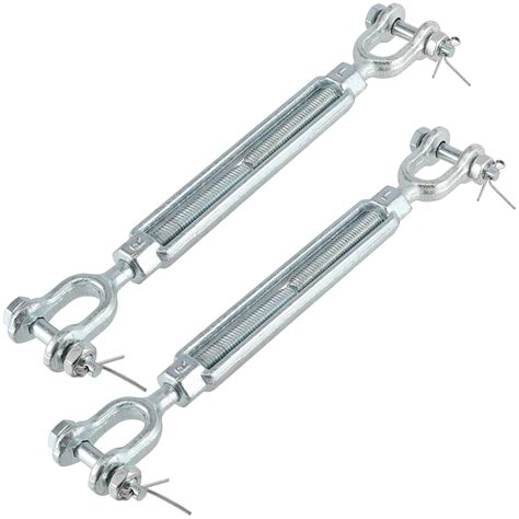 Hozeon Pcs Inch Heavy Duty Turnbuckle Galvanized Steel Jaw And