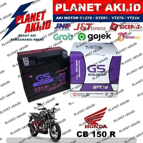 Aki Motor Honda CB 150 R GTZ7 GTZ7S GTZ 7S GS Y Accu Kering MF Shopee