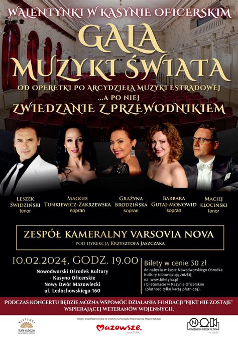 Walentynki W Kasynie Oficerskim Gala Muzyki Wiata Od Operetki Po