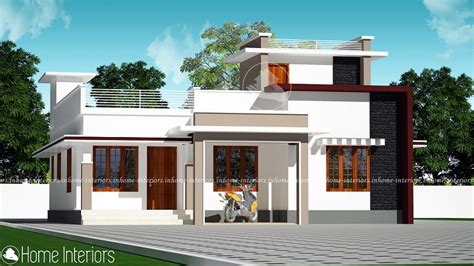 Square Feet Single Floor Contemporary Home Design