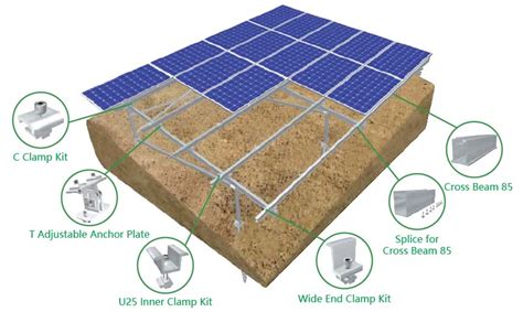 Bracket Modul Panel Surya Mrac Hillside Ground Terrace