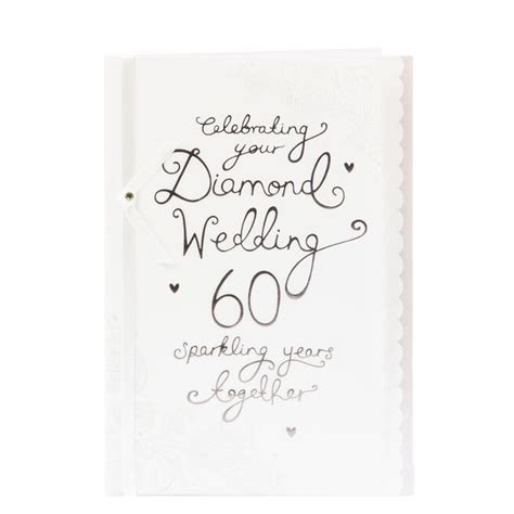 60th Wedding Anniversary Cards, Diamond 60th Wedding Anniversary Cards ...