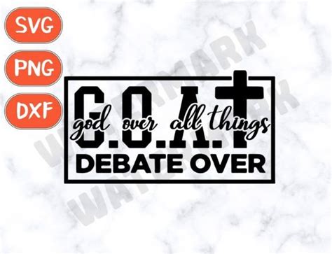 Jesus Svg G O A T God Over All Things Graphic By ThngphakJSC