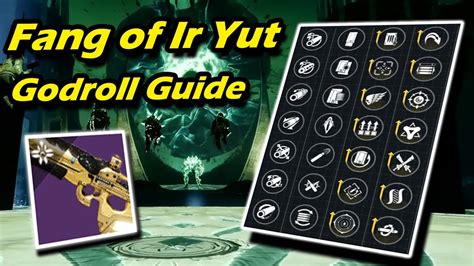 The Fang Of Ir Yut Adept Godroll Guide Destiny 2 YouTube