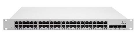 Cisco Meraki MS250 Cloud-Managed Stackable Switch (48-Port PoE+ (740W) + 4x 1G SFP Uplinks) Network Advantage Full L3 BGP/OSPF License [STD-AC] (MS250-48P-4G-A-STD-AC)