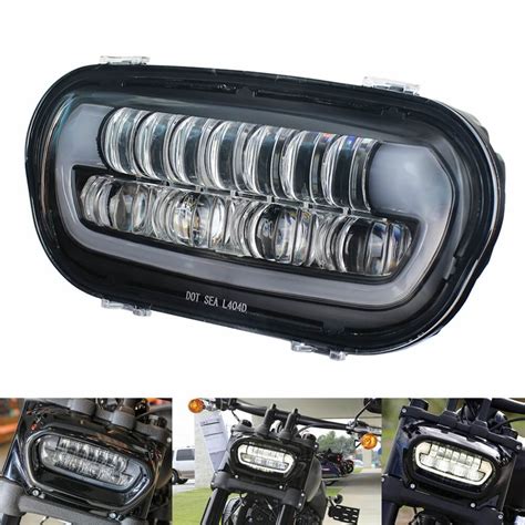 Harley Softail Fat Bob 114 Fxfb Fxfbs 2018 2024 Led Headlight Projecto Pazoma