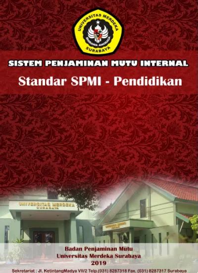 Halaman Pengesahan Buku Standar Pendidikan Revisi Tanggal No