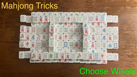 Mahjong Tricks Choose Wisely Youtube