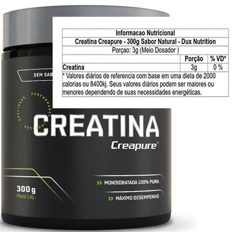 Creatina Creapure Dux Monohidratada 100 Pura Pote 300g Extra Delivery