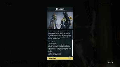 Screenshot Of Warframe Equinox Prime Access Accessories Pack Xbox One 2019 Mobygames