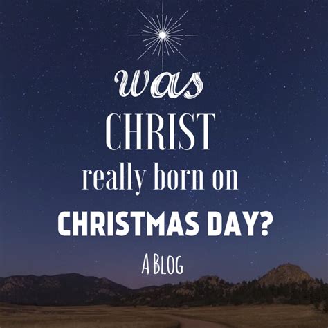 Was Christ Really Born on Christmas Day? - Peter Haas