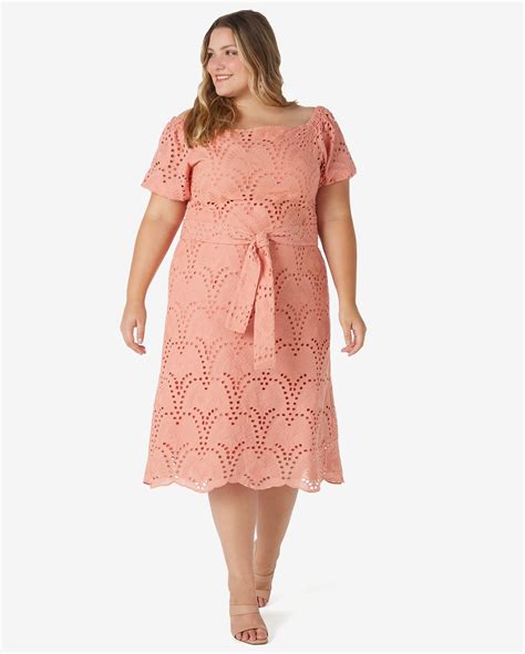 Riachuelo Vestido Midi Plus Size Feminino Reto Manga Curta Bufante