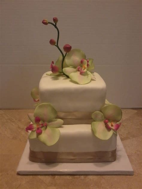 Orchid Wedding Cake