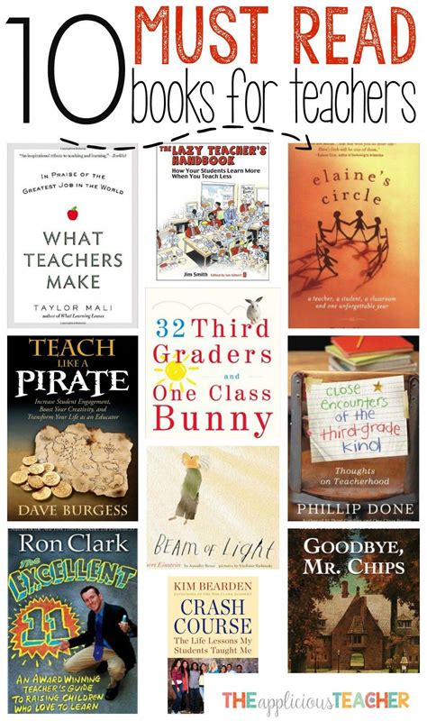 Must Read Books For Teachers Teacher Books Books Teachers Should