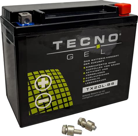 Tecno Gel Motorrad Batterie F R Ytx L Bs F R Harley Davidson Flstc