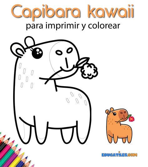 Capibara Kawaii Para Imprimir Audio Cuentos Para Dormir Y Recursos
