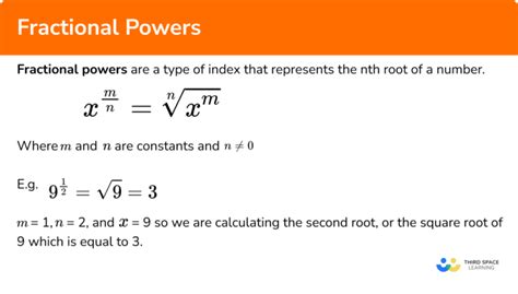 Fractional Powers Gcse Maths Steps Examples And Worksheet