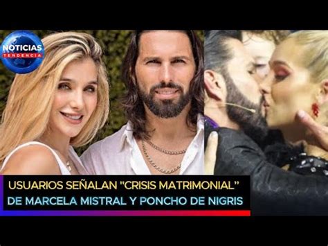 Usuarios señalan crisis matrimonial de Marcela Mistral y Poncho de