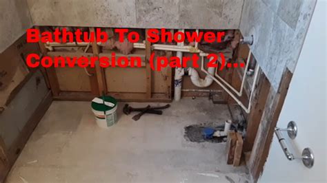 Diy Tub To Shower Conversion